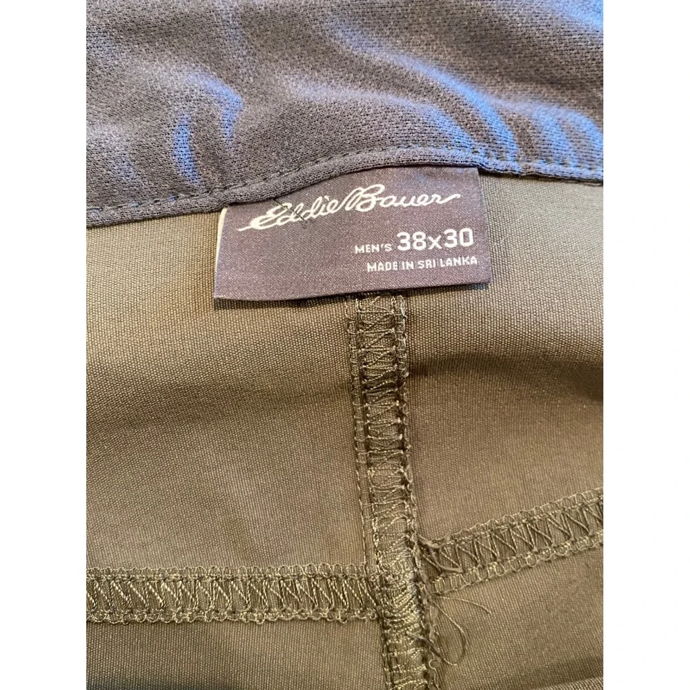 Eddie Bauer Mens Convertible Tech Pant Olive Green 38x30‎ Zip Off Hiking Shorts